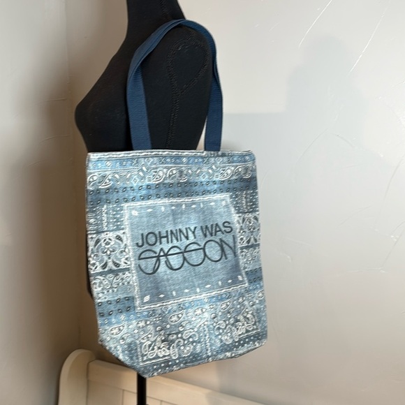 Johnny Was x Sassoon Patchwork Bandana Bag Tote - Picture 1 of 12